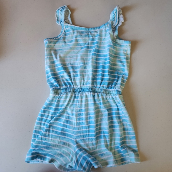 Justice Beach Cover-up Blue Striped TieDye Large 12-14 - Picture 4 of 4